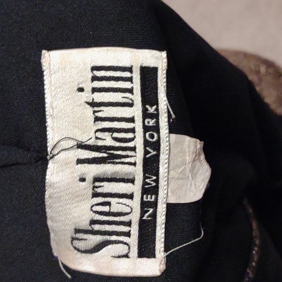 ๐ VINTAGE ๐ SHERI MARTIN NY Gold Flapper Style Dress - Picture 8 of 16